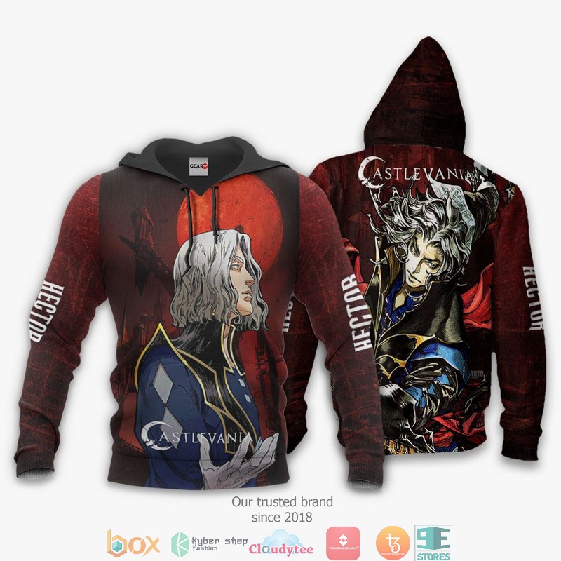 Castlevania Hector Anime Merch 3d Hoodie, Bomber jacket 3 Castlevania Hector Anime Merch 3d Hoodie Bomber jacket 1 2