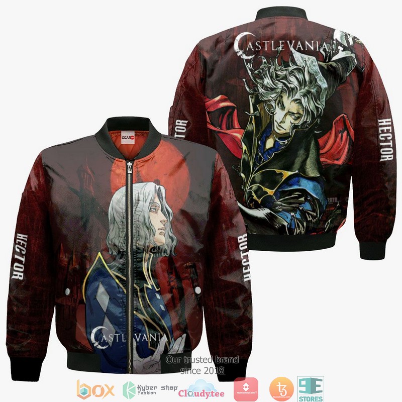 Castlevania Hector Anime Merch 3d Hoodie, Bomber jacket 4 Castlevania Hector Anime Merch 3d Hoodie Bomber jacket 1 2 3
