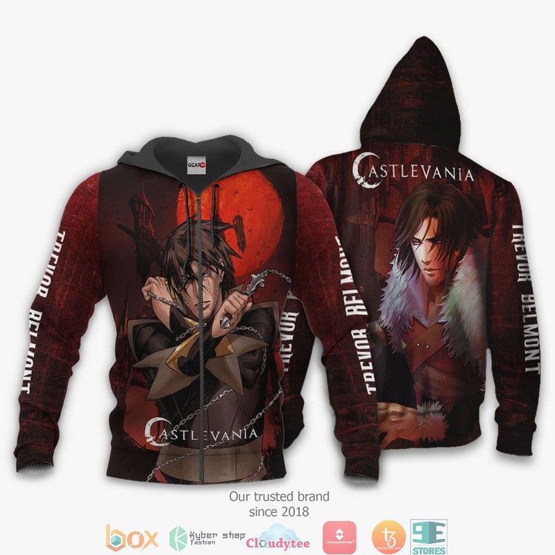 Castlevania Trevor Belmont Anime Merch 3d Hoodie, Bomber jacket 13 Castlevania Trevor Belmont Anime Merch 3d Hoodie Bomber jacket