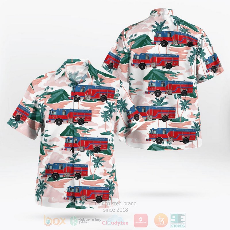 BEST Castroville, Texas, Medina County Emergency Services District No.1 3D Aloha Shirt word3