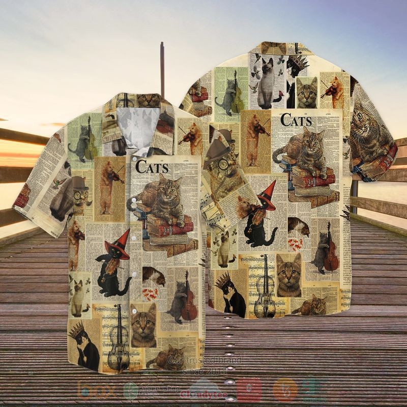 BEST Cat With Friends All Over Print Aloha Shirt 2 Cat With Friends Short Sleeve Hawaiian Shirt