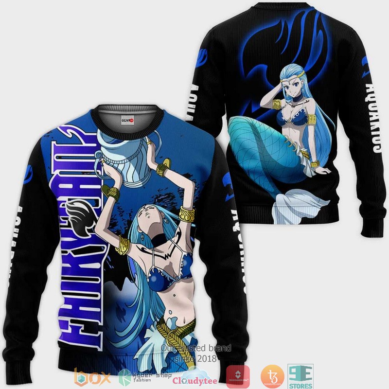 Celestial Aquarius Fairy Tail Anime Merch 3d Hoodie, Bomber jacket 2 Celestial Aquarius Fairy Tail Anime Merch 3d Hoodie Bomber jacket 1