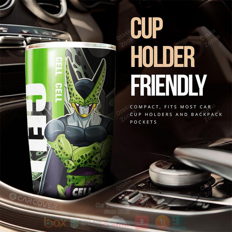 Cell Dragon Ball Green Anime Tumbler 1