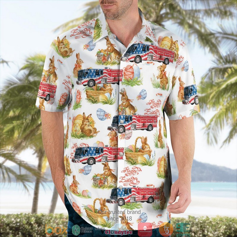 BEST Central County Fire & Rescue Missouri Happy Easter Day Bunny Hawaii Shirt word3