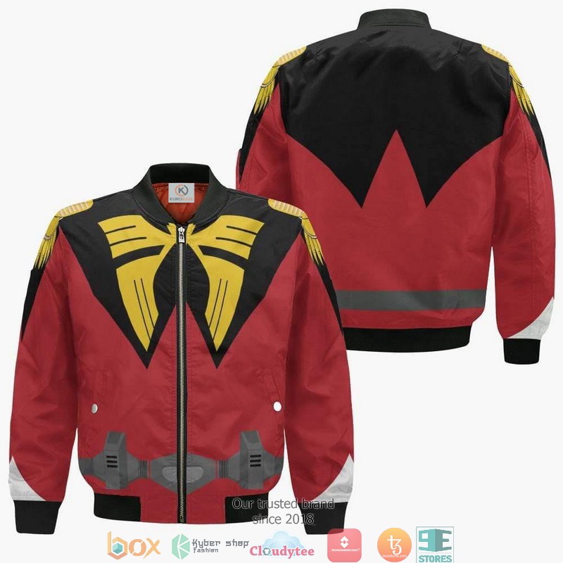 Char Aznable Mobile Suit Gundam Anime 3D Bomber jacket