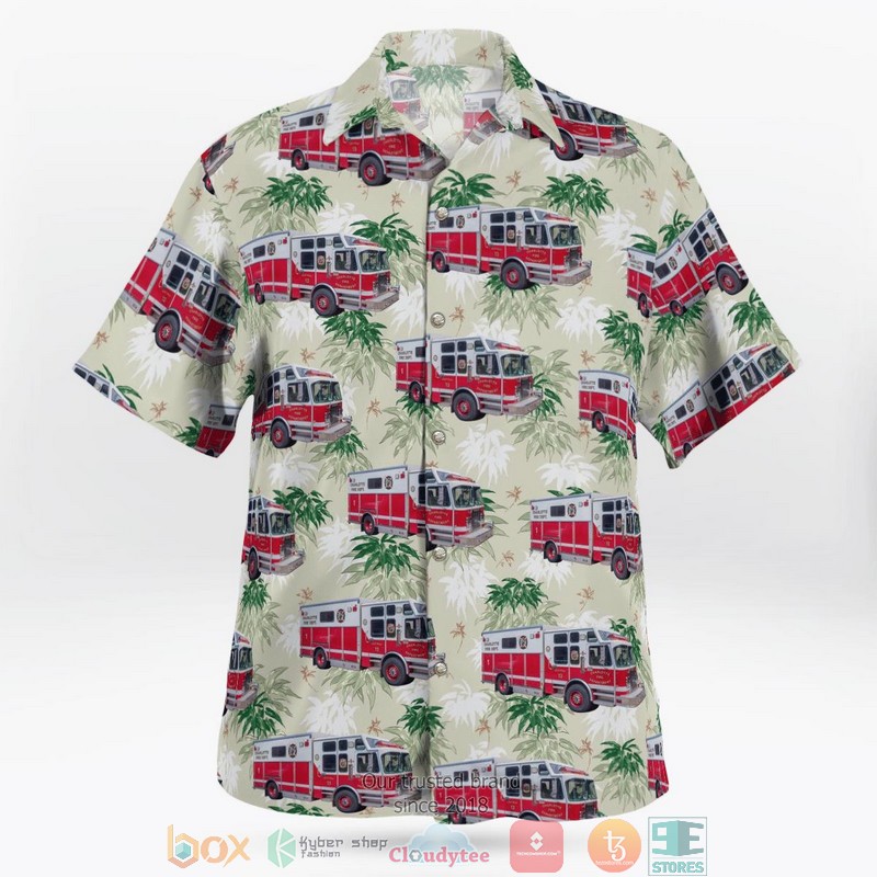 NEW Charlotte North Carolina Charlotte Fire Department HazMat 1 Hawaii Shirt word1