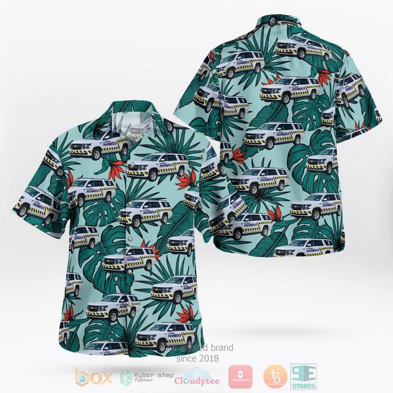 Chestnut Ridge New York Rockland Paramedic Services Hawaiian Shirt