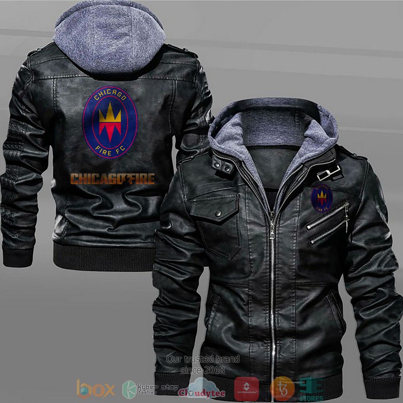 Chicago Fire Black Brown Leather Jacket