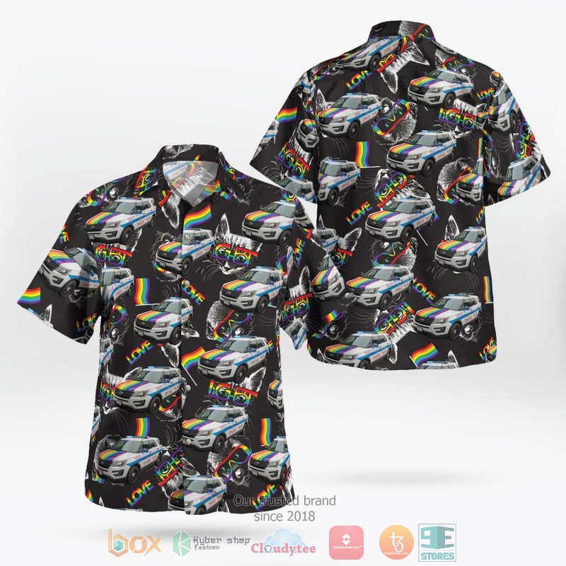 Chicago Illinois Chicago Police Department LGBT Car Hawaiian Shirt 8 Chicago Illinois Chicago Police Department LGBT Car Hawaiian Shirt word1