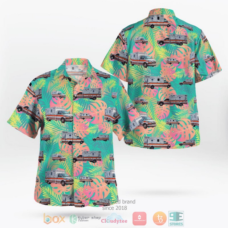 Chowan County EMS Hawaiian Shirt word1