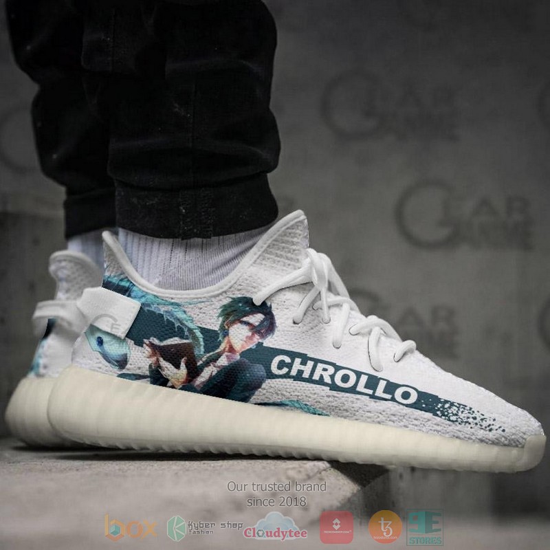 BEST Chrollo Lucilfer Hunter X Hunter Yeezy Shoes Sneaker 3 Chrollo Lucilfer Hunter X Hunter Anime Yeezy Shoes 1 2