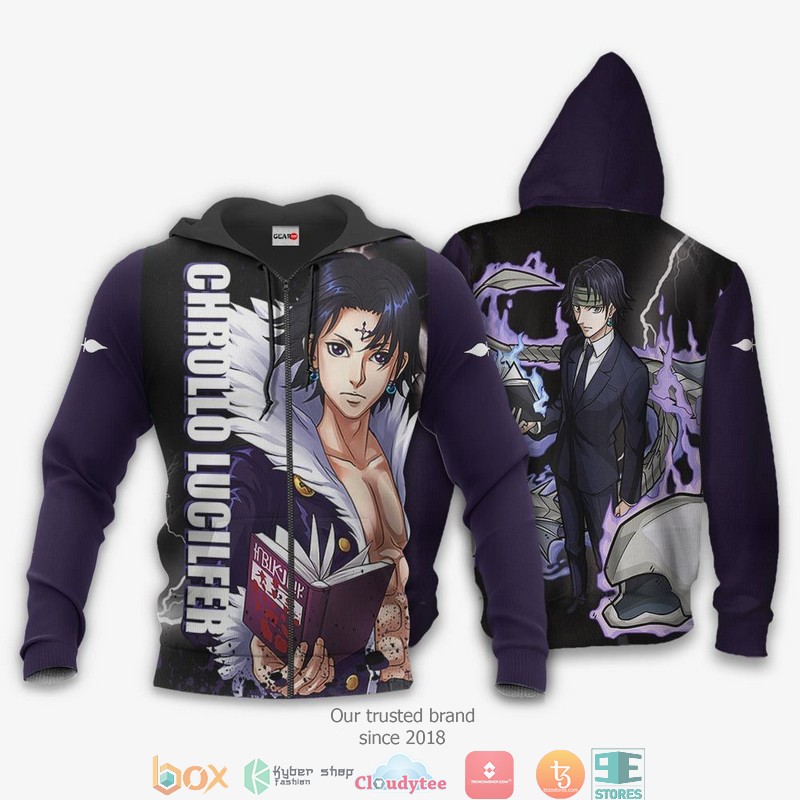 Chrollo Lucilfer HxH Anime 3d Hoodie, Bomber jacket 1 Chrollo Lucilfer HxH Anime 3d Hoodie Bomber jacket