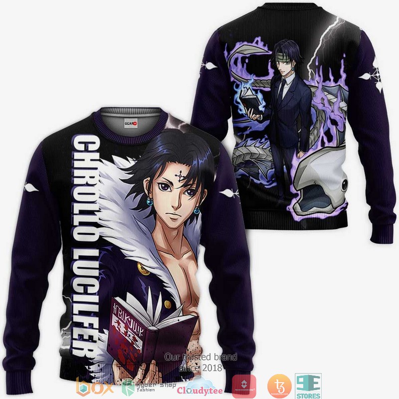 Chrollo Lucilfer HxH Anime 3d Hoodie, Bomber jacket 2 Chrollo Lucilfer HxH Anime 3d Hoodie Bomber jacket 1