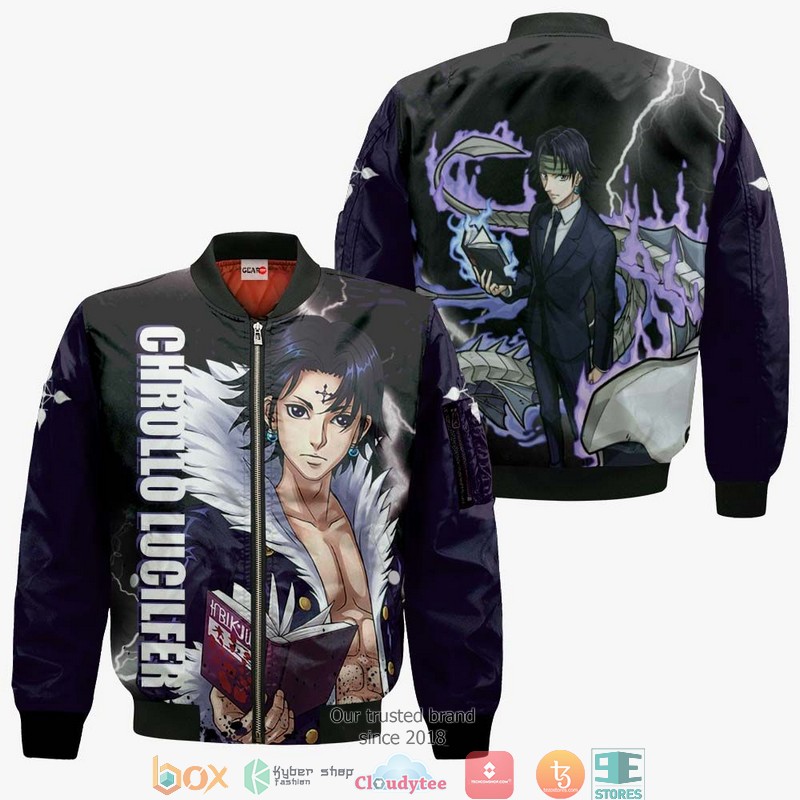 Chrollo Lucilfer HxH Anime 3d Hoodie, Bomber jacket 4 Chrollo Lucilfer HxH Anime 3d Hoodie Bomber jacket 1 2 3