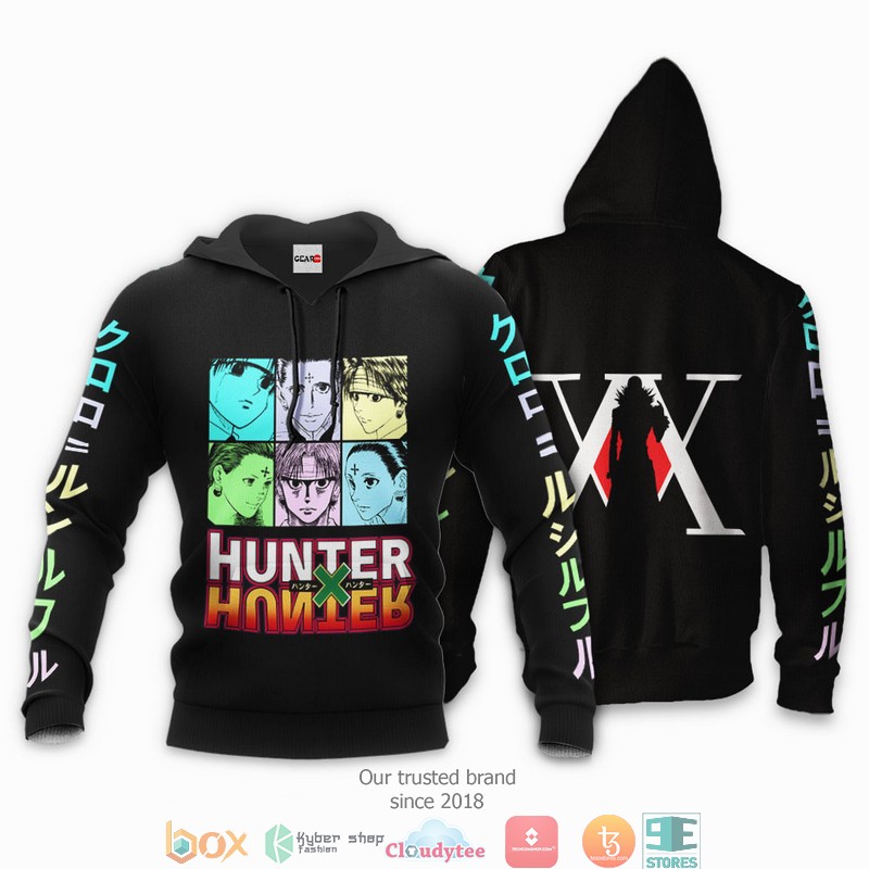 Chrollo Lucilfer HxH Anime Merch Black 3d Hoodie, Bomber jacket 3 Chrollo Lucilfer HxH Anime Merch Black 3d Hoodie Bomber jacket 1 2