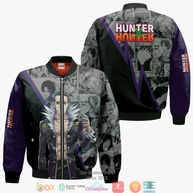 Chrollo Lucilfer HxH Anime Merch Manga 3d Hoodie Bomber jacket 1 2 3