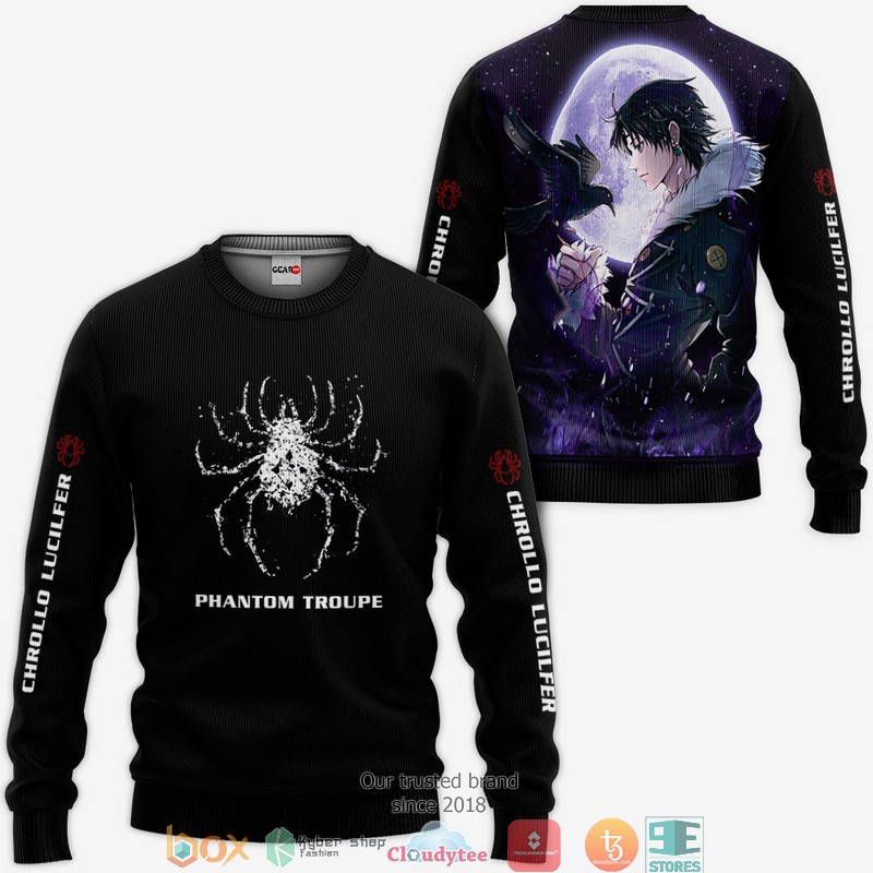 Chrollo Lucilfer Phantom Troupe HxH Anime Merch 3d Hoodie, Bomber jacket 2 Chrollo Lucilfer Phantom Troupe HxH Anime Merch 3d Hoodie Bomber jacket 1