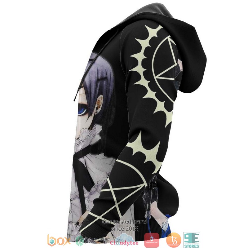 Ciel Phantomhive Black Butler Anime 3d Hoodie, Bomber jacket 6 Ciel Phantomhive Black Butler Anime 3d Hoodie Bomber jacket 1 2 3 4 5