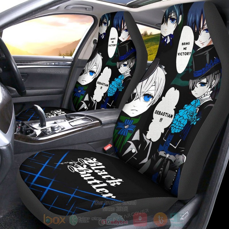Ciel Phantomhive Black Butler Anime Car Seat Cover 1