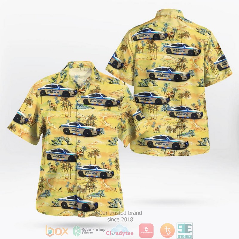 City of Homestead Police Department Hawaiian shirt word2