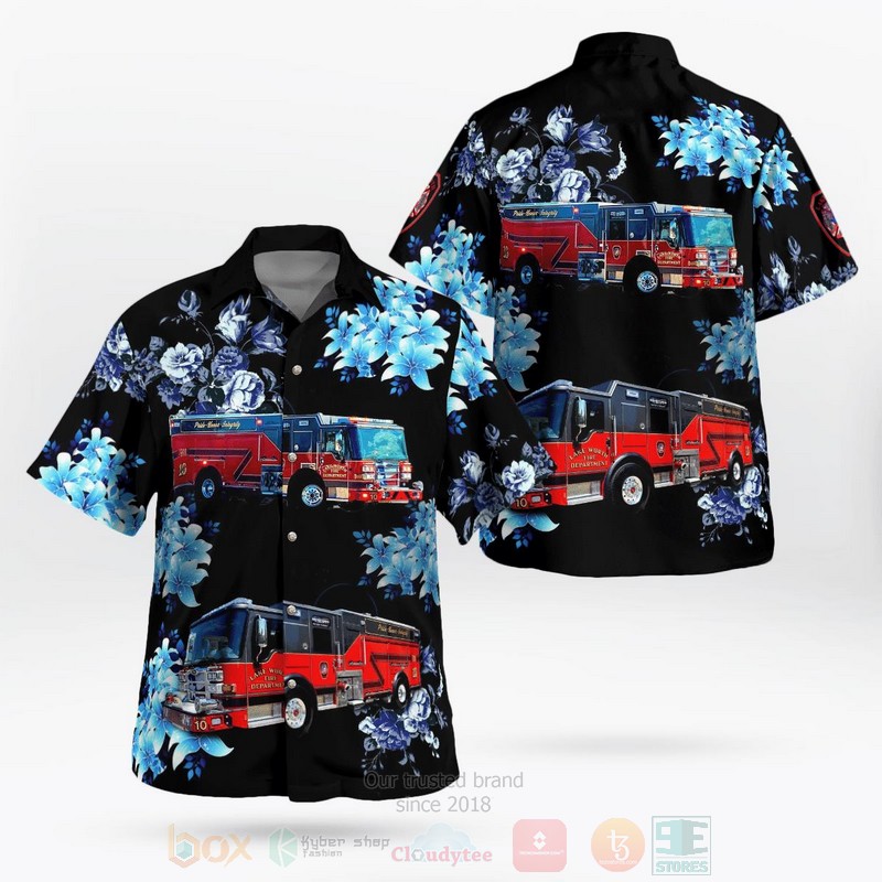 City of Lake Worth Fire Department Hawaiian Shirt