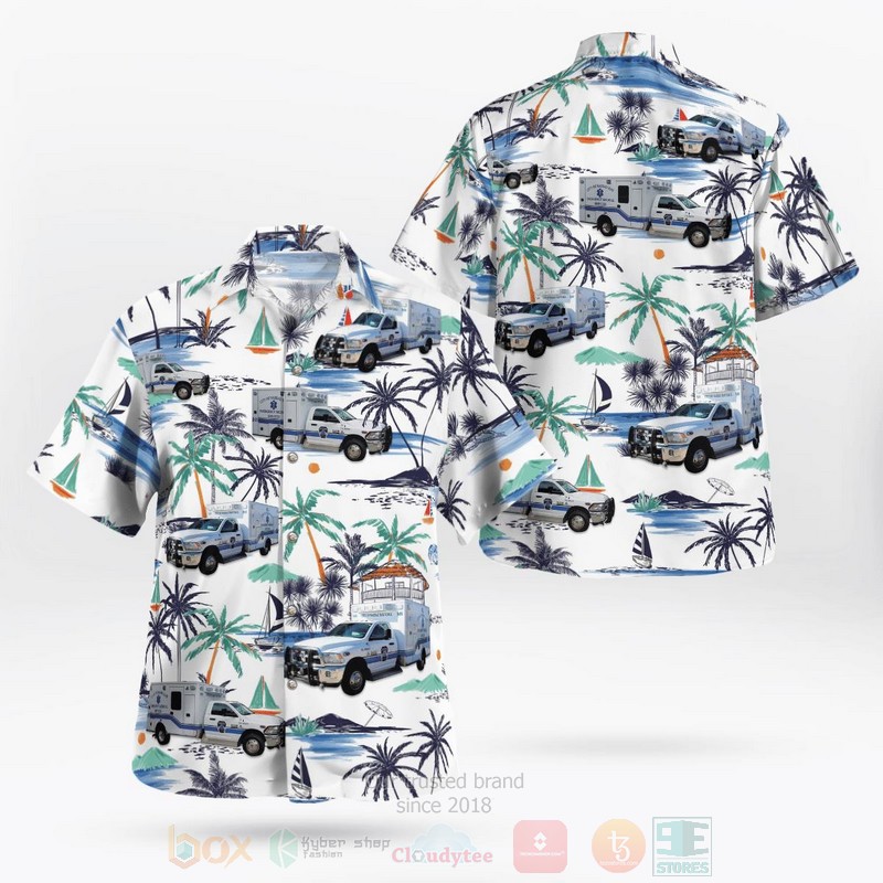 City of Nassau Bay EMS Hawaiian Shirt