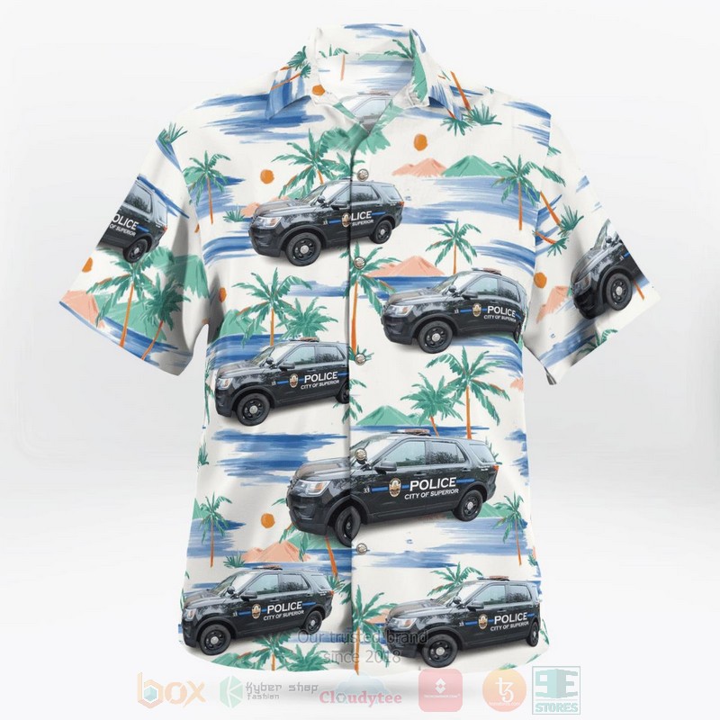 BEST City of Superior, Wisconsin Police Department Police Interceptor Utility 3D Aloha Shirt 3 BEST City of Superior, Wisconsin Police Department Police Interceptor Utility 3D Aloha Shirt word2