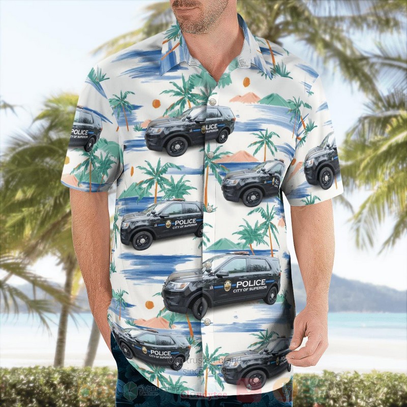 BEST City of Superior, Wisconsin Police Department Police Interceptor Utility 3D Aloha Shirt 4 BEST City of Superior, Wisconsin Police Department Police Interceptor Utility 3D Aloha Shirt word2