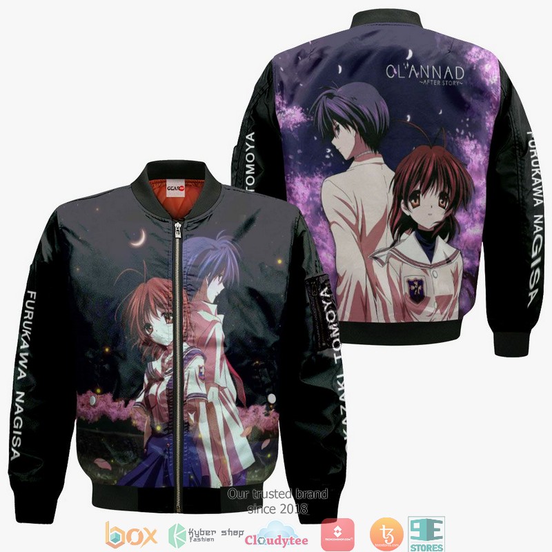 Clannad After Story Okazaki Tomoya Furukawa Nagisa 3d Hoodie Bomber jacket 1 2 3