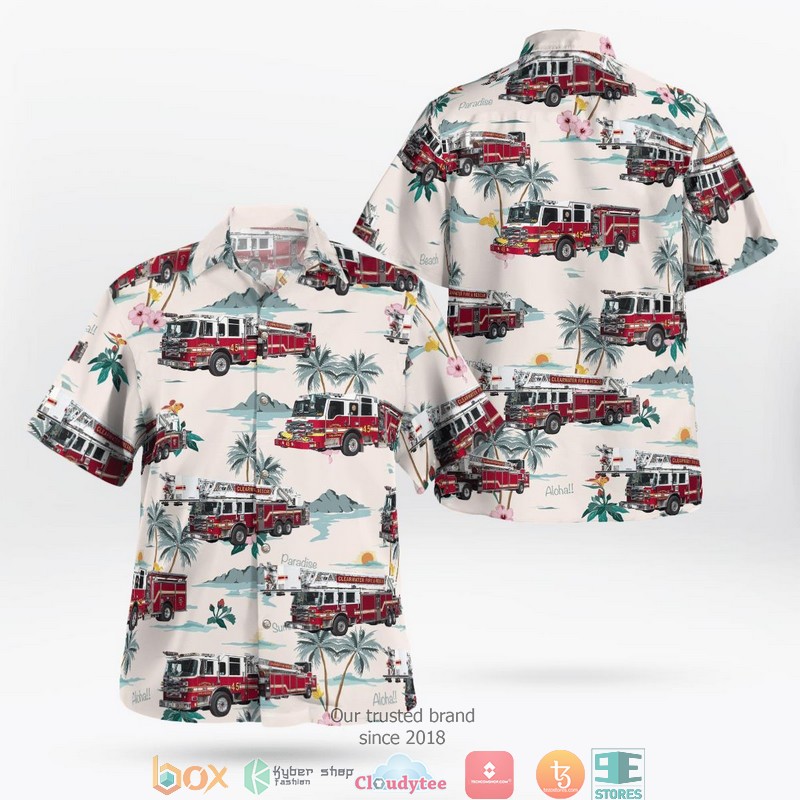 Clearwater Pinellas County Florida Clearwater Fire and Rescue 3D Hawaii Shirt