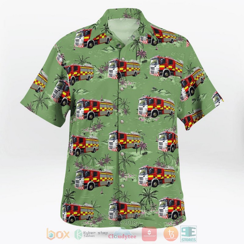 NEW Cleveland Fire Brigade Scania Hawaii Shirt 2