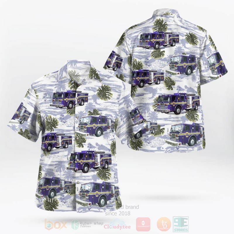 BEST Coal Township Fire Police, Pennsylvania 3D Aloha Shirt word3