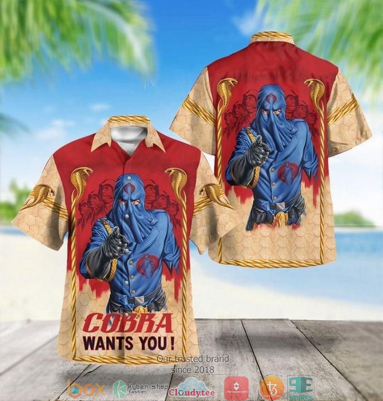 Cobra Commander Cobra Wants You Print Short Sleeve Hawaiian Shirt