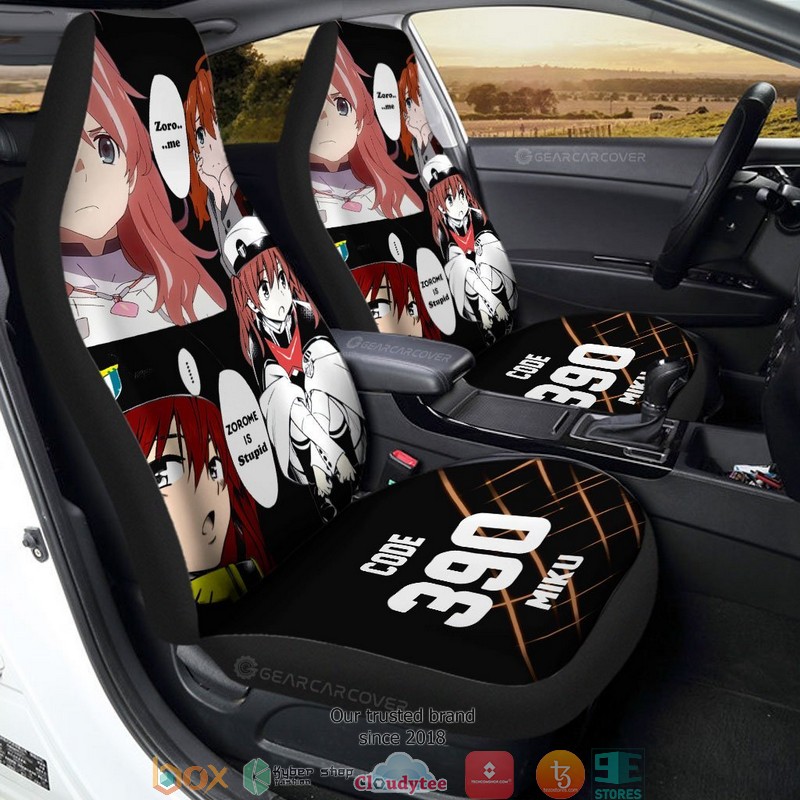 Code 390 Miku DARLING In The FRANXX Anime Car Seat Cover 9 Code 390 Miku DARLING In The FRANXX Anime Car Seat Cover