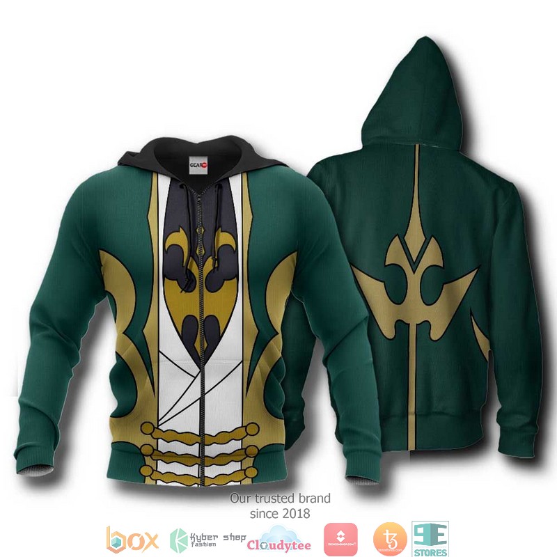 Code Geass Gino Weinberg Anime 3d Hoodie, Bomber jacket 1 Code Geass Gino Weinberg Anime 3d Hoodie Bomber jacket
