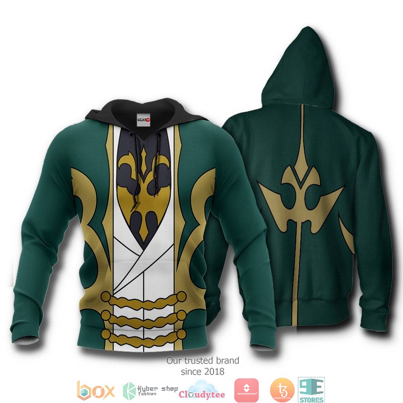 Code Geass Gino Weinberg Anime 3d Hoodie, Bomber jacket 3 Code Geass Gino Weinberg Anime 3d Hoodie Bomber jacket 1 2