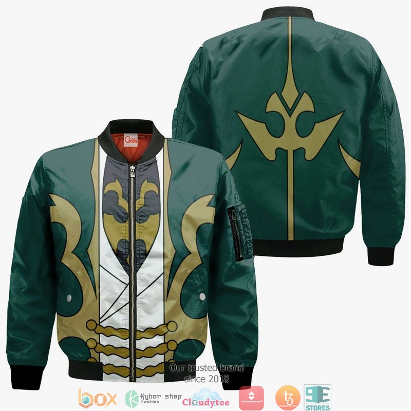 Code Geass Gino Weinberg Anime 3d Hoodie, Bomber jacket 4 Code Geass Gino Weinberg Anime 3d Hoodie Bomber jacket 1 2 3