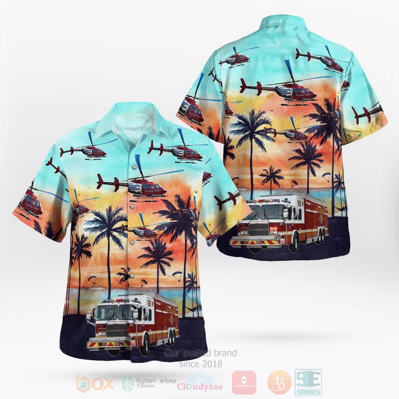 BEST Colleton County Fire Rescue 3D Aloha Shirt