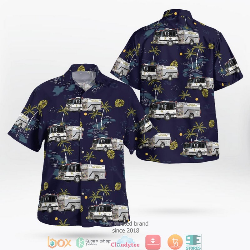 NEW Colonial Park Fire Rescue Hawaii Shirt 8