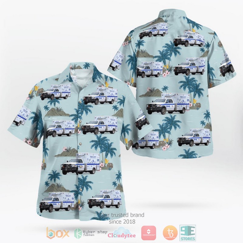Colorado Grand County EMS Hawaiian Shirt