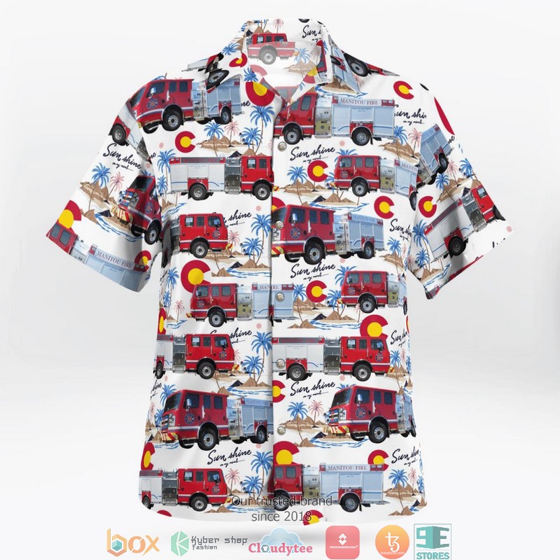 NEW Colorado Manitou Springs Fire Department Hawaii Shirt 14