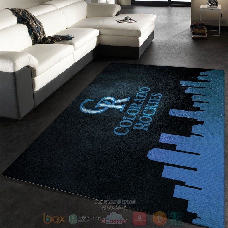 Colorado Rockies Skyline Area Rugs