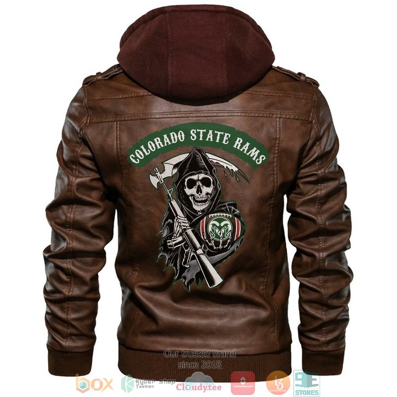 Colorado State Rams NCAA Football Sons Of Anarchy Brown Leather Jacket