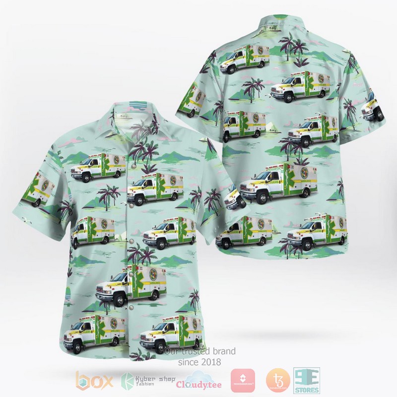 HOT Columbia County Emergency Medical Services EMS Florida Hawaii Shirt 3 Columbia County Emergency Medical Services EMS Florida Hawaiian Shirt