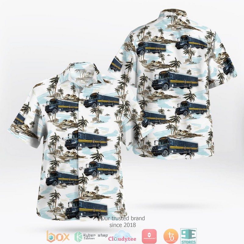 Columbus Ohio Franklin County Sheriffs Office Bus 3D Hawaii Shirt