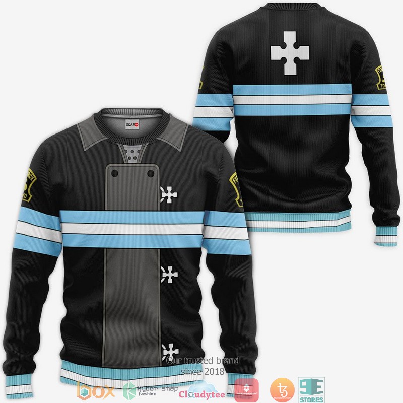 Company 5 Fire Force Anime 3d Hoodie, Bomber jacket 2 Company 5 Fire Force Anime 3d Hoodie Bomber jacket 1