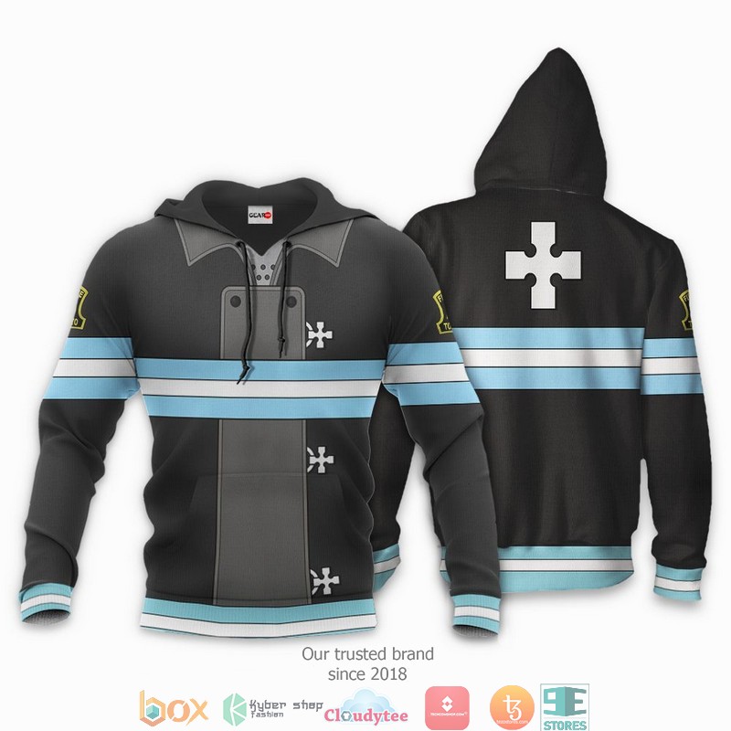 Company 5 Fire Force Anime 3d Hoodie, Bomber jacket 3 Company 5 Fire Force Anime 3d Hoodie Bomber jacket 1 2