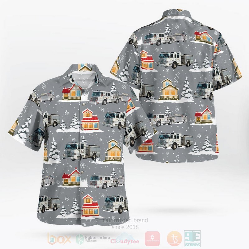 Connecticut New Haven Fire Department Christmas Hawaiian Shirt