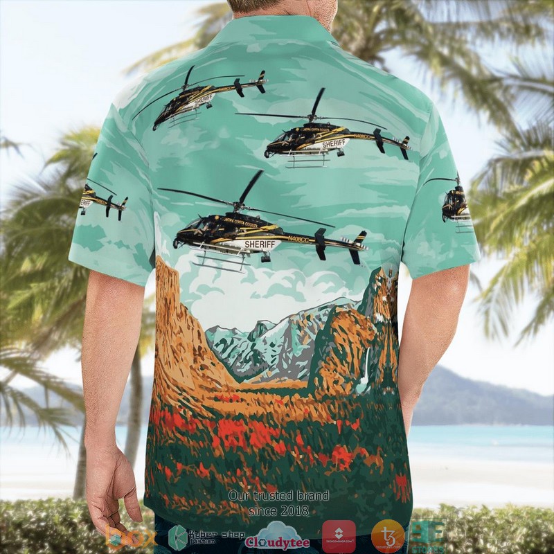 NEW Contra Costa County Sheriff Bell Helicopter Textron Canada Model 407 N408CC Hawaii Shirt 7
