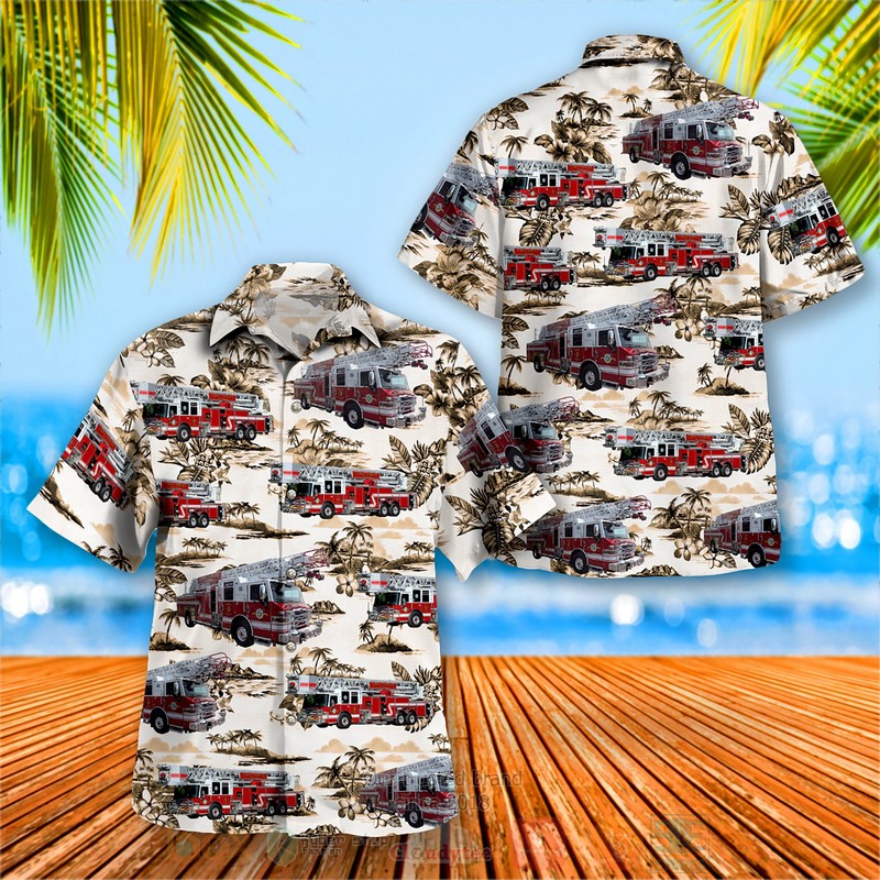 BEST Coral Gables Fire Department 3D Aloha Shirt word2